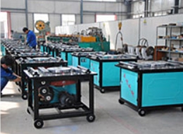 Rebar bending machine assembly workshop